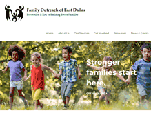 Tablet Screenshot of familyoutreachdallas.org